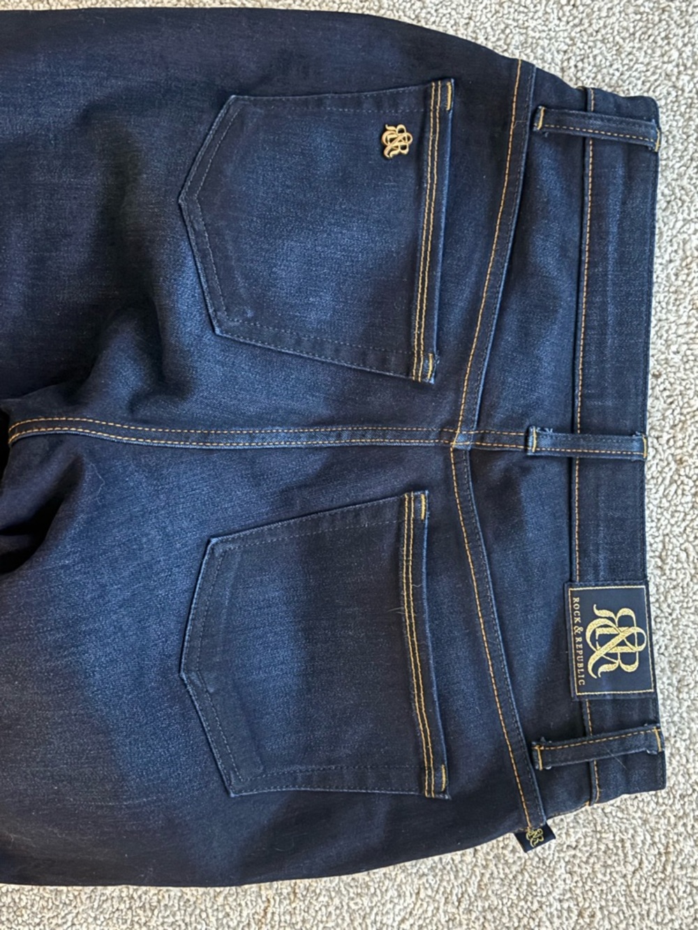 Rock & Republic Dark Blue Boot Cut Jeans - Picture 7 of 7